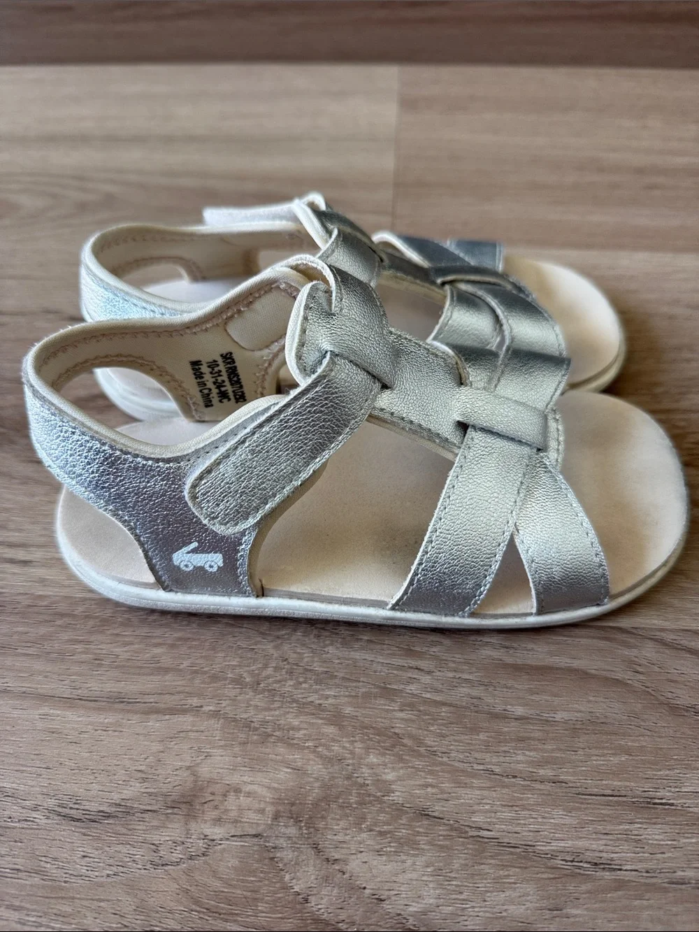 See Kai Run Silver Metallic Girls' Sandals